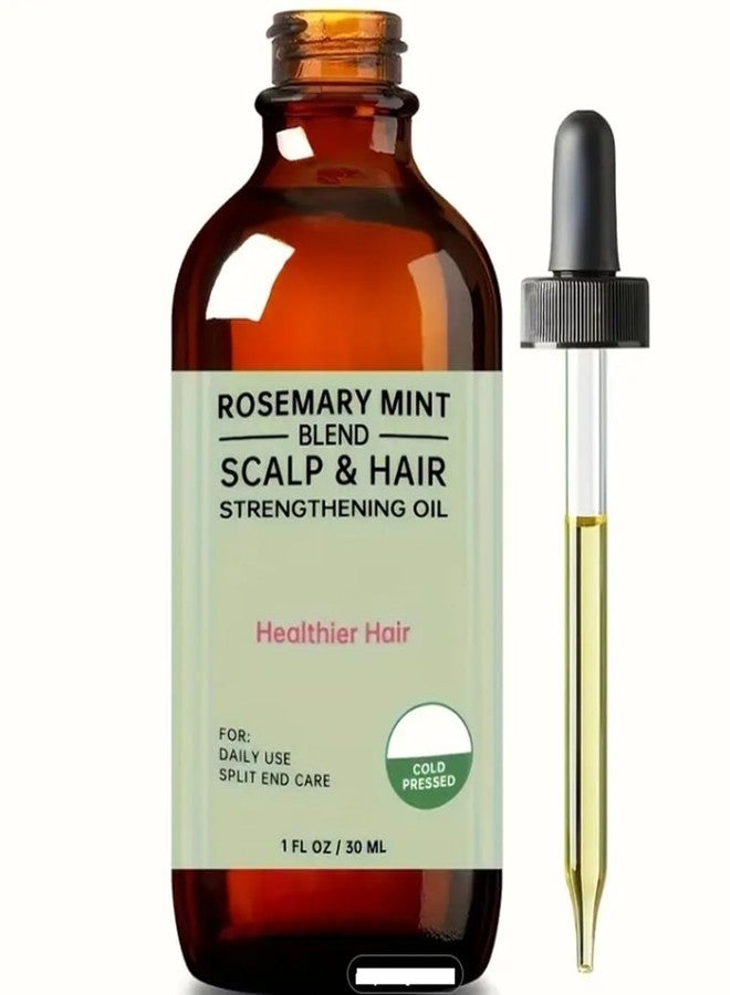 ActivePur Organics Rosemary Mint Scalp & Hair Strengthening Oil for All Hair Types, Hair Treatment Oils, Hair Styling Serums, Hair Serum (Pack of 1, Total 30Ml / 1 Fl Oz) - Image 1